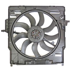 RADIATOR AND CONDENSER FAN ASSEMBLY WITH ONE BIG FAN