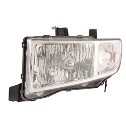 DRIVER SIDE HEADLIGHT LENS AND HOUSING